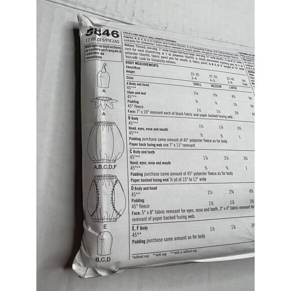 Simplicity costumes pattern 5846 - Picture 6 of 6